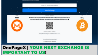 ¡YOUR NEXT EXCHANGE IS IMPORTANT TO US! | OnePagex: Instant Cryptographic Converter