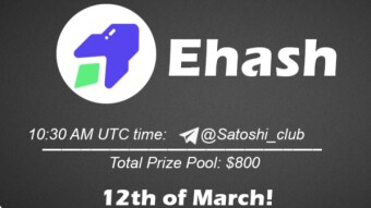 Join the AMA of Satoshi Club x Ehash. Rewards: 800 USDT, March 12th.