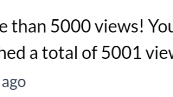 Fruits of Community Engagement, 5K Viewers