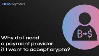Why do I need a payment provider if I want to accept crypto?