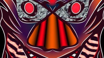 Devil Abstruct nft art.