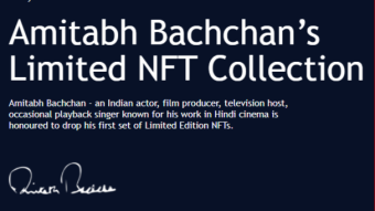 BollyWood 's Big B Amitabh Bachchan Launched his NFT collections