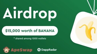 DappRadar giveaway - $15.000 worth of BANANA to 100 lucky winners!