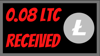 I RECEIVED 0.08 LTC