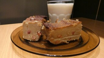 A dish from the eastern lands - potato cake with sour milk