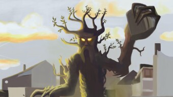 Ent smashes Berlin Wall