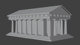 Greek Temple No Mat No Ornaments
