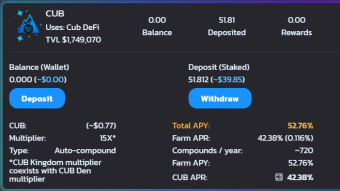 Cub Finance: Kingdoms and my plan