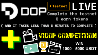 Airdrop DOP Testnet + VIDOP Competition.