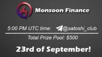 AMA Satoshi Club x Monsoon, September 23rd