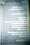 Words From Psalm 51
