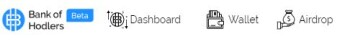 Bank of Hodlers is airdropping 100 BOH (=$20)to new users