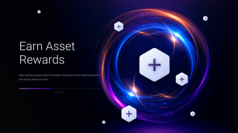 New staking interface in Exodus wallet