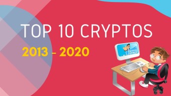 Top 10 ranking cryptocurrencies -May 2013 to May 2020