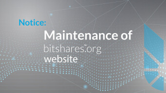 Notice: Maintenance of BitShares.org website