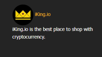 iKing.io - Electronics Shopping Exclusively w/ Crypto Payments