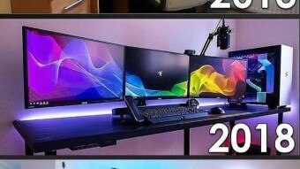 Home Office Computer Setup Changes Through the Years!