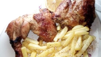 Foodbook #260 chicken with French fries
