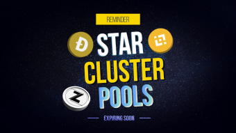 The following pools will deplete soon at the Star Cluster