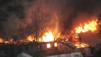I saw a fire from the window