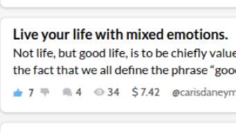 Live Your Life With Mixed Emotions