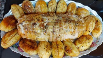 Foodbook #474 Roast chicken roll with potatoes