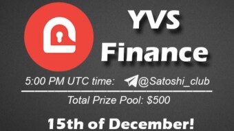 Join the AMA of Satoshi Club x YVSFinance. Rewards: 500 USDT, December 15th.