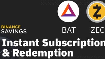 BAT and ZEC added to Binance Savings' "Flexible Deposits"