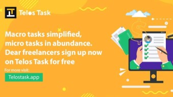 Telos Task Airdrop- You'll get 50 Task ($50) for completing all tasks and 5 Task ($5) for each of your referral.