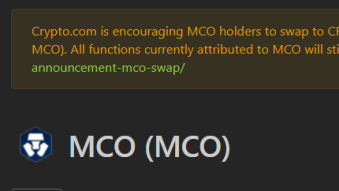 Please stop buying MCO tokens - they're no longer used!