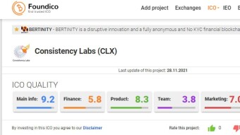 Consistency Labs is featuring live on foundico