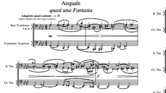 Aequale "quasi una Fantasia" [Philip Daniel; 2020] [SCROLLING SCORE]