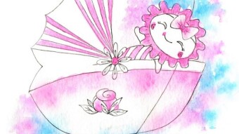 Double Delight flavoured parenthood themed Birthday greeting card for a new Mother...