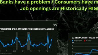 07.04.23-  Wall street Journal Report Review:  Banks problem / Consumers debt, business also / Job openings are historically HIGH / watch video