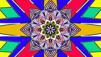 Compass Colorful Mandela "nft art