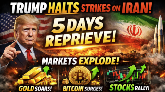 Trump Hits Pause on War: 5-Day Delay Sparks Massive Rally in Bitcoin, Gold & Stocks