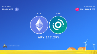 $ORC上线 — — 和Orbit Chain合作上线$ETH vault