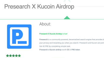 Presearch X Kucoin 5$ Airdrop, questions and answers