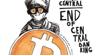 Bitcoin: War is Oversold. Dibujo. Pintura. Colombia.