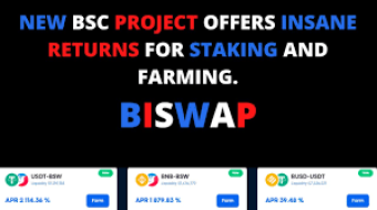 THE NEW PANCAKE SWAP ON STEROIDS...BISWAP THE DECENTRALIZED EXCHANGE WITH A THREE-TYPE REFERRAL SYSTEM!!!!