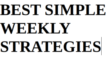 Weekly simple profitable strategies (week February 26 -March 3, 2024)