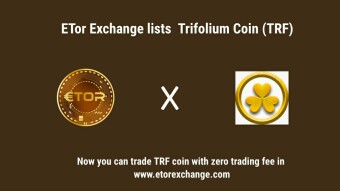 Trifolium Coin (TRF) is listed by Etor Exchange
