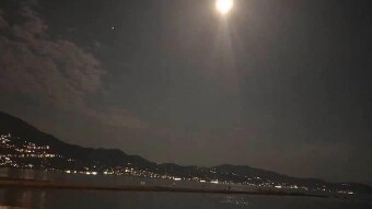 Beautiful moon at Kalamata