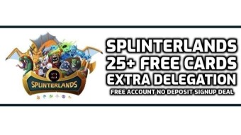 Splinterlands Promo | 25+ Free Cards Delegation