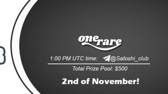 Join the AMA of Satoshi Club x OneRare. Rewards: 500 USDT, November 2nd.