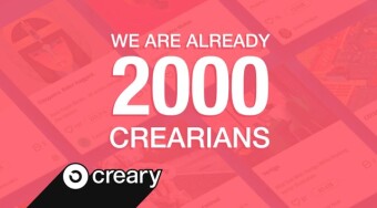 +2000 users have already joined Creary! Wanna be part of this creative crypto community?
