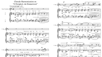 Chorale Harmonization on "O Ewigkeit, du Donnerwort" [Philip Daniel; 2020]