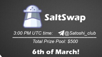 Join the AMA of Satoshi Club x SaltSwap. Rewards: 500 USDT, March 6th.