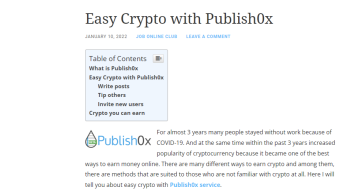 Easy Crypto with Publish0x