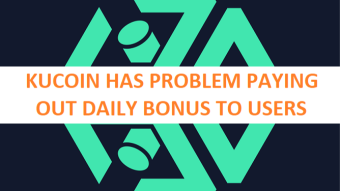 KuCoin is having problems paying out the daily rewards to its users